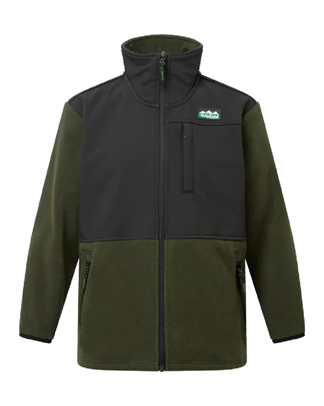 Logo Jackets for Men-Ridgeline Kids Hybrid Fleece Jacket