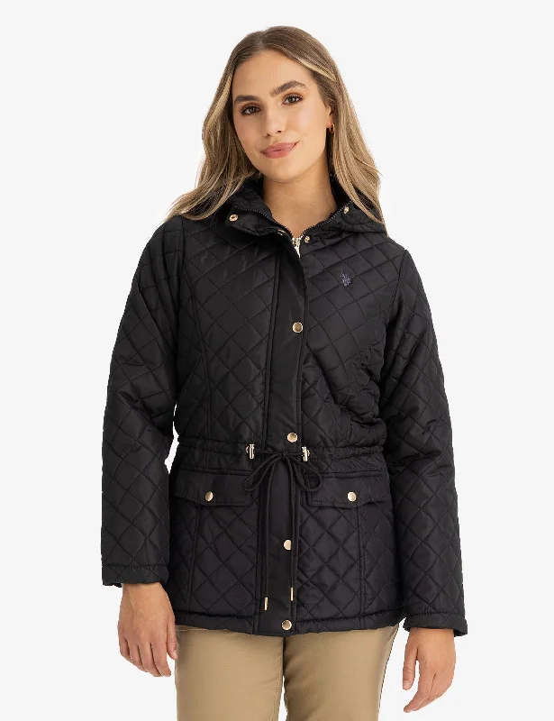 Winter Jackets for Men-COZY QUILTED HOODED COAT