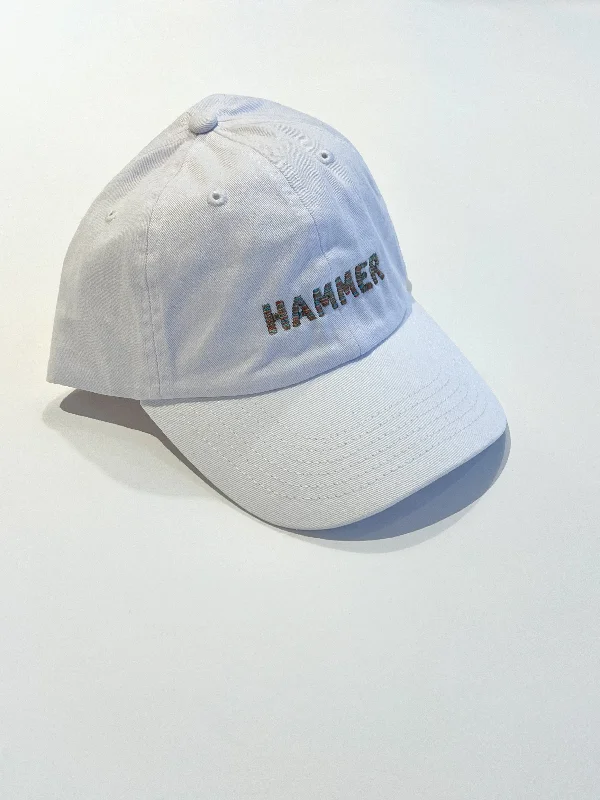 Baseball Hat for Women-Hammer Hat White