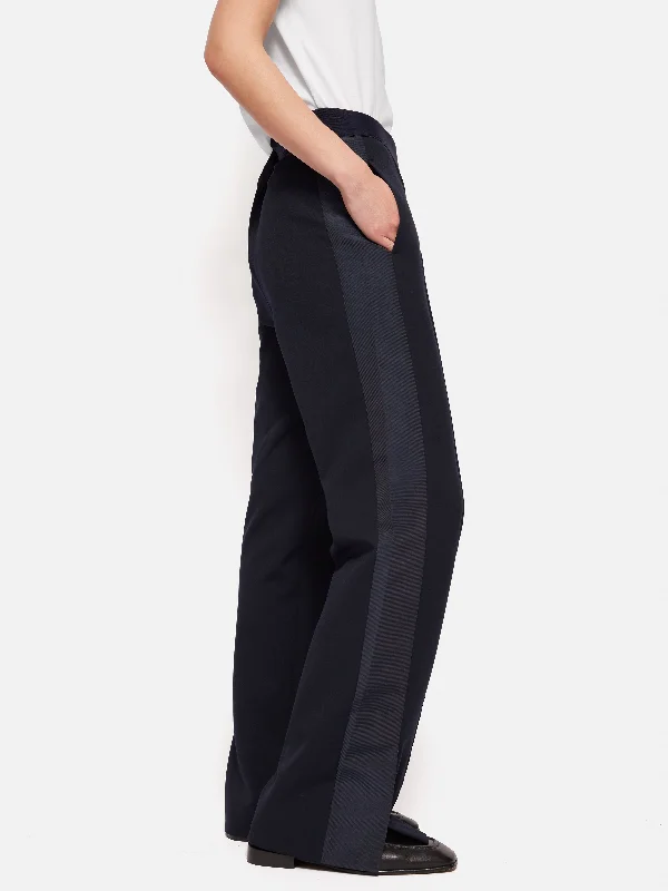 Tactical Pants for Women-Crepe Split Hem Jogger | Navy