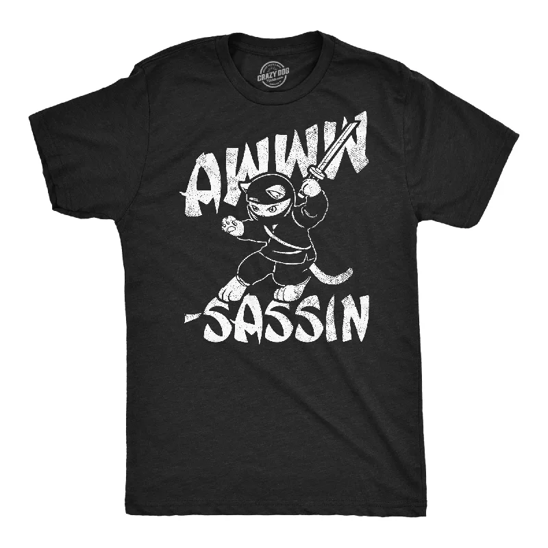 Yoga T-Shirt for Women-Awww Sassin Men's T Shirt