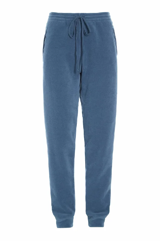 Soft Fabric Pants for Women-JOGGING PANTS - 2110 - DUSTY BLUE