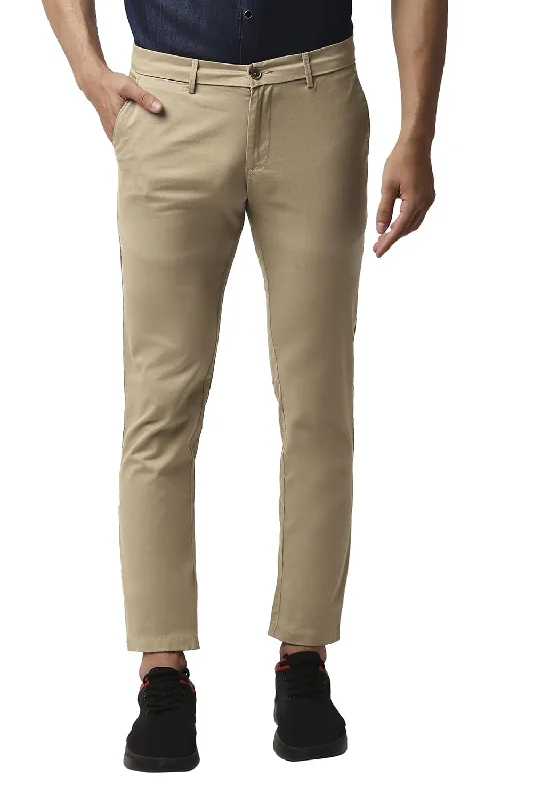 Fall Pants for Women-Tapered Fit Cotton Stretch Trousers