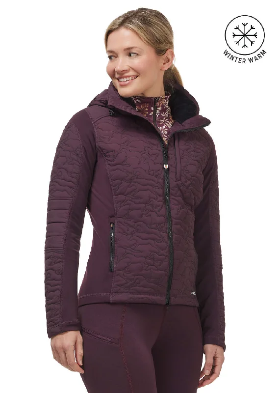 Thanksgiving Jackets for Women-Round Up Quilted Riding Jacket