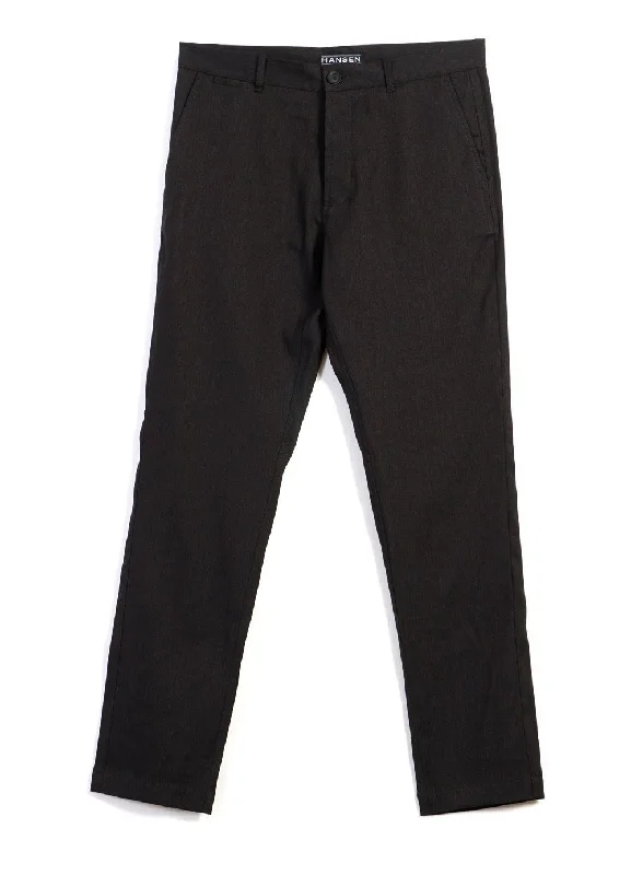 Relaxed Fit Pants for Women-FRED | Regular Fit Trousers | Coffee Melange