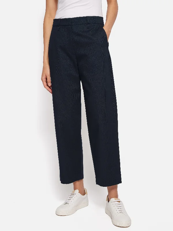 Athletic Pants for Women-Nevis Cotton Chino | Navy