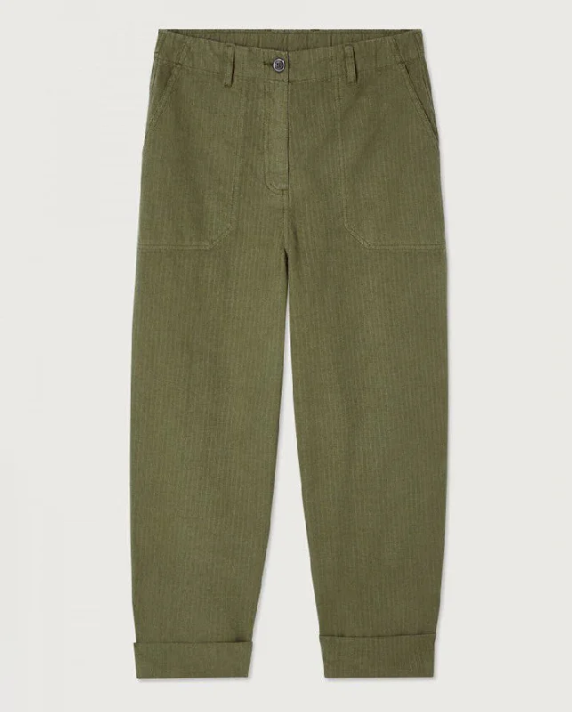 Leather Pants for Men-Rygbay Cargo Trouser KHAKI