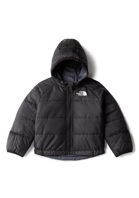 Reflective Jackets for Men-The North Face Kids Reversible Perrito Hooded Jacket, Black