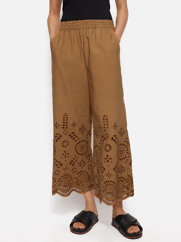 Spring Pants for Men-Broderie Trouser | Camel