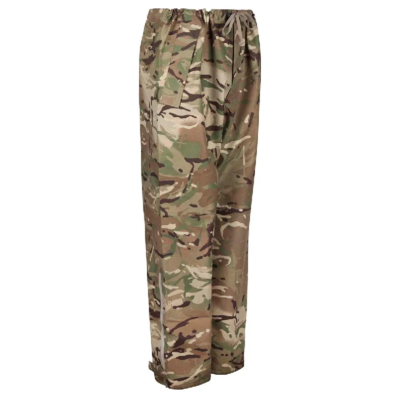 Monochrome Pants for Women-British Army Waterproof MVP MTP Goretex Over Trousers