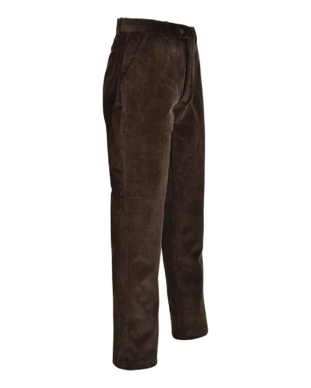 Straight Leg Pants for Women-Percussion Idaho Country Corduroy Trousers