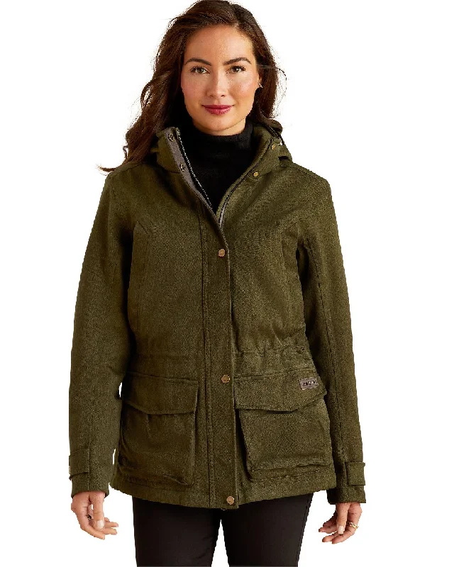 Classic Jackets for Women-Ariat Womens Rhodium Waterproof Insulated Parka