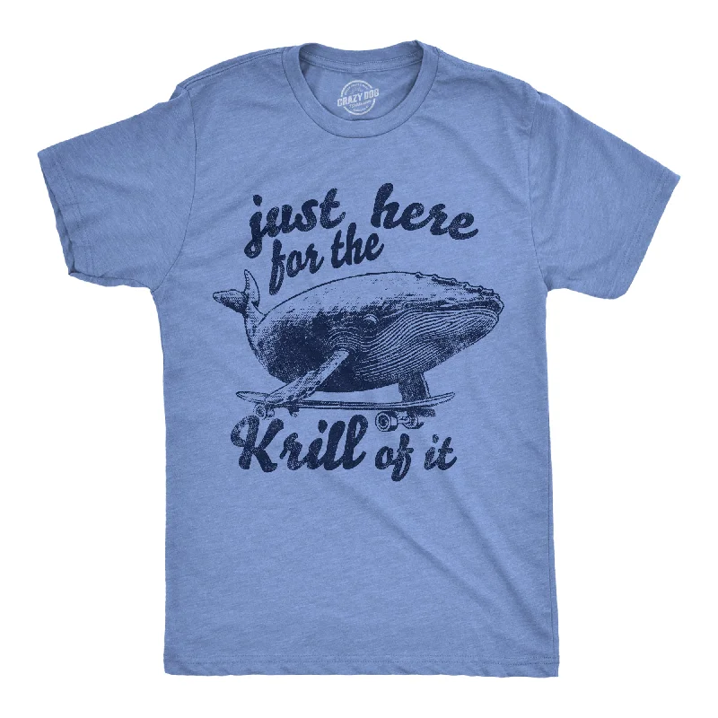 Matching T-Shirt for Women-Just Here For The Krill Of It Men's T Shirt