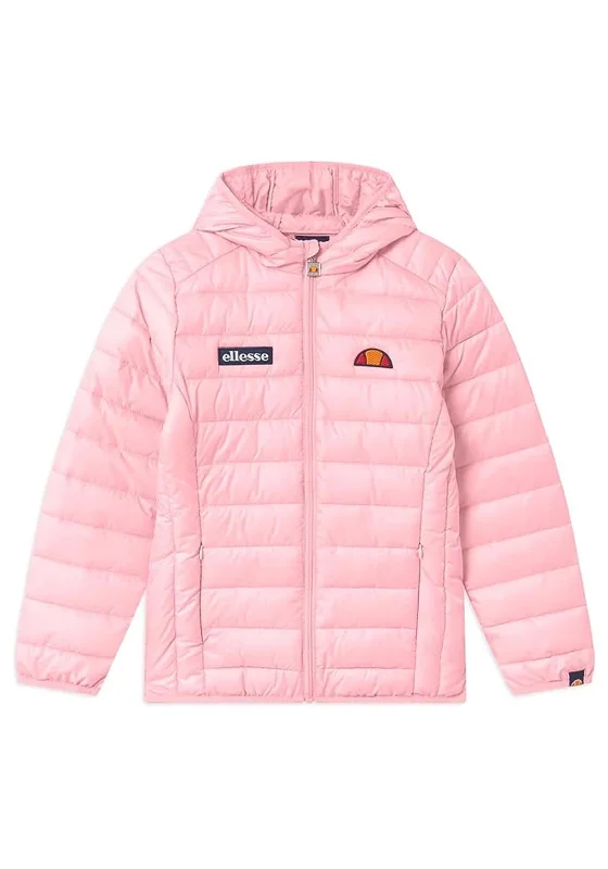 Hip Hop Jackets for Men-Ellesse Girls Valentino Padded Coat, Light Pink