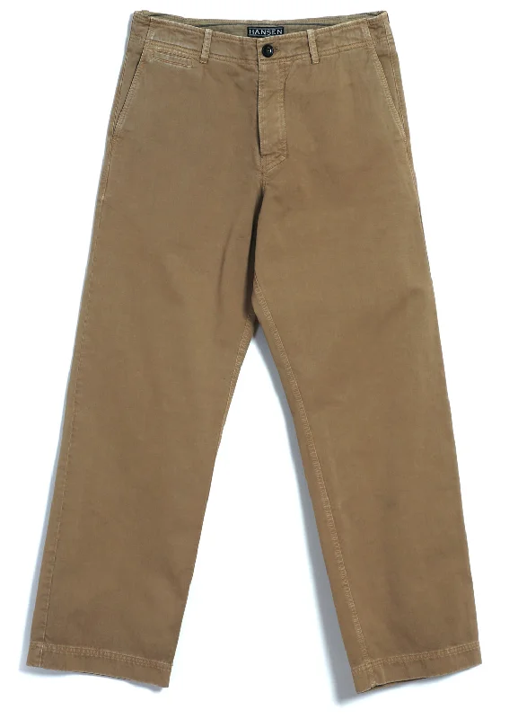 Summer Pants for Men-KELD | Straight Legs Work Trousers | Classic Beige