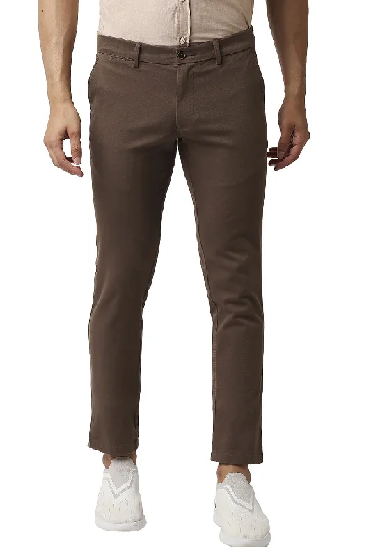 Athletic Pants for Men-Tapered Fit Cotton Stretch Trousers