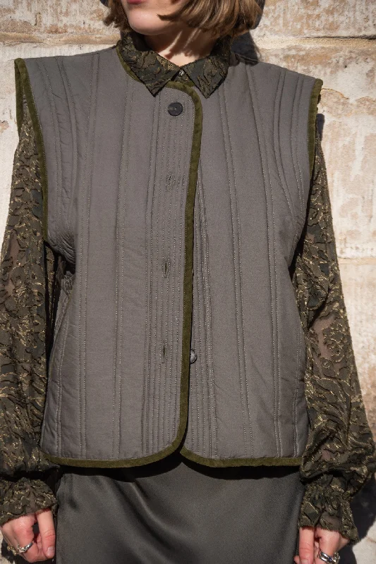 University Jackets for Men-Hod Kenza Forest Gilet