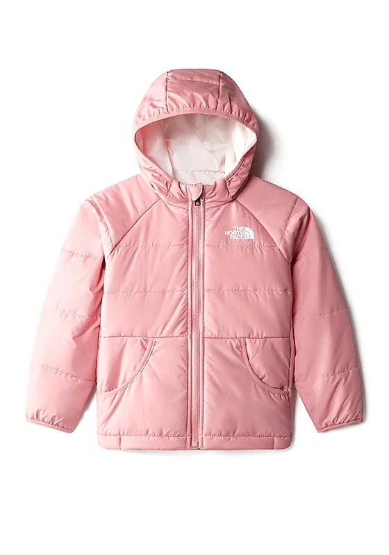 Safety Jackets for Women-The North Face Girls Reversible Perrito Hooded Jacket, Shady Rose