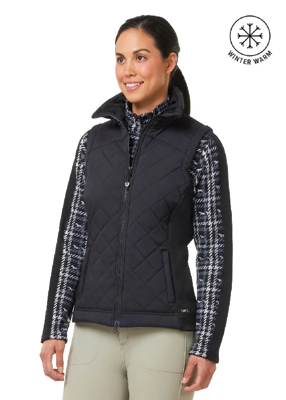 Fall Jackets for Women-Full Motion Quilted Riding Vest