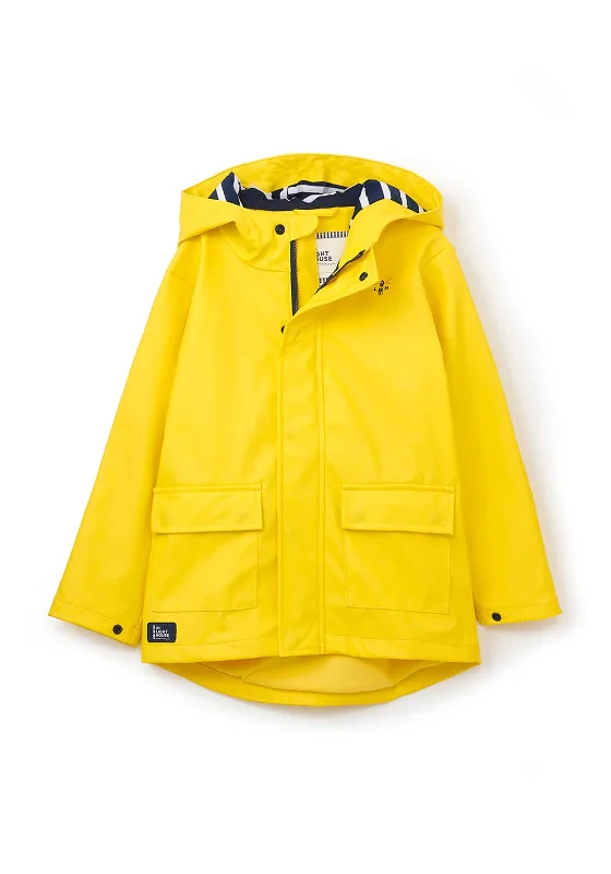 Easter Jackets for Men-Little Lighthouse Kid Max Unisex Waterproof Jacket, Yellow