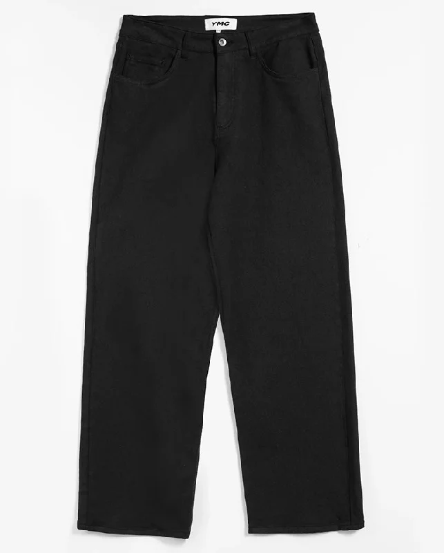 Clubwear Pants for Men-Silver Jean BLACK