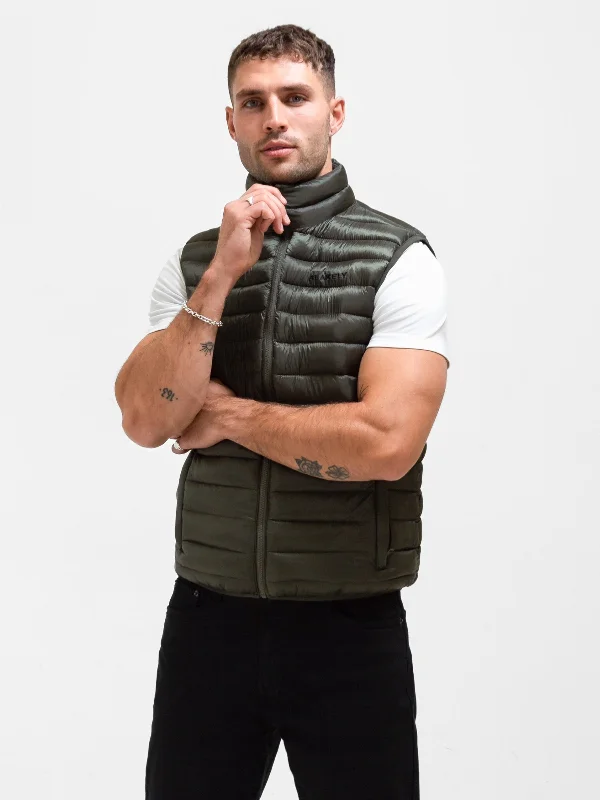 Sport Jackets for Men-Ellis Lightweight Gilet - Dark Green