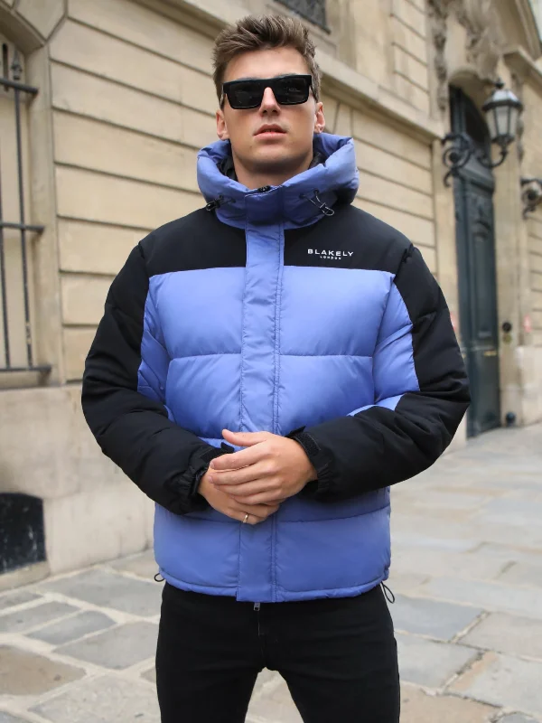 Trendy Jackets for Men-Tampa Puffer Coat - Blue