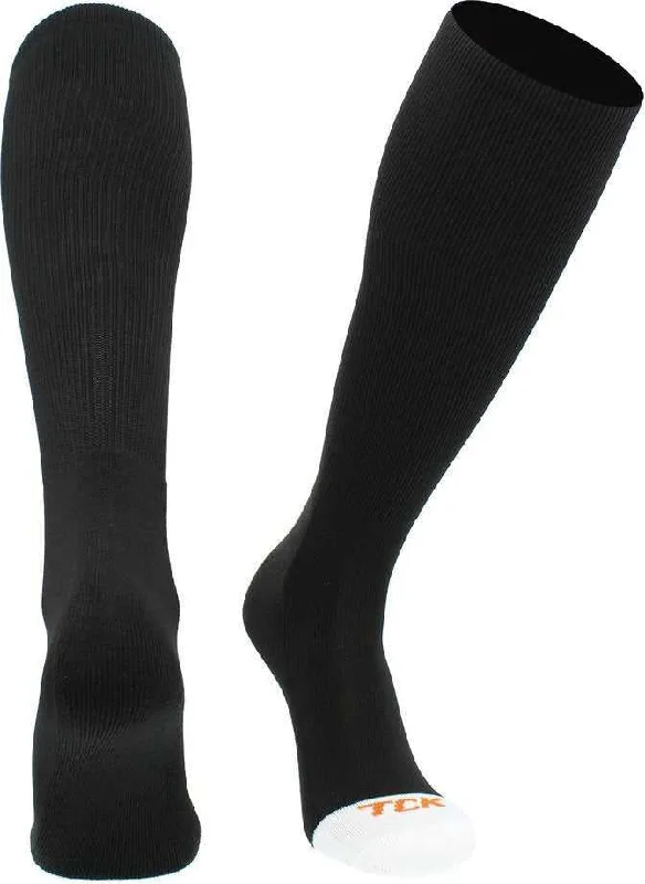 Toe Sock for Running-TCK Prosport Performance Knee High Tube Socks - Black