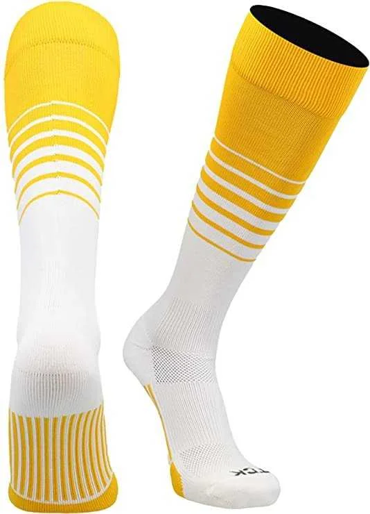 Valentine's Day Sock for Women-TCK Elite Breaker Knee High Socks - Gold White