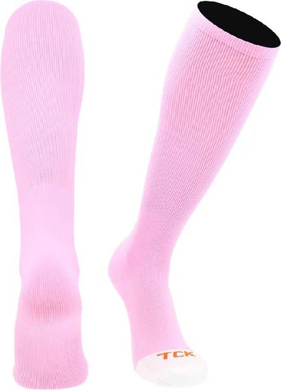 Wool Sock for Men-TCK Prosport Performance Knee High Tube Socks - Pink