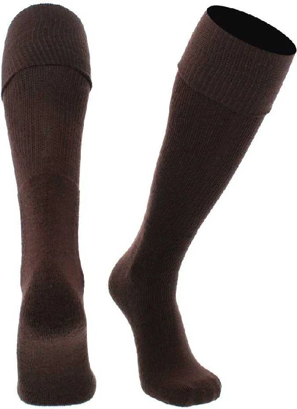 Minimalist Sock for Men-TCK Multisport Acrylic Knee High Tube Socks - Brown