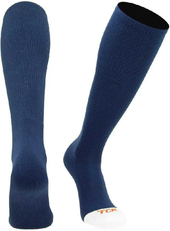 Cotton Sock for Women-TCK Prosport Performance Knee High Tube Socks - Navy