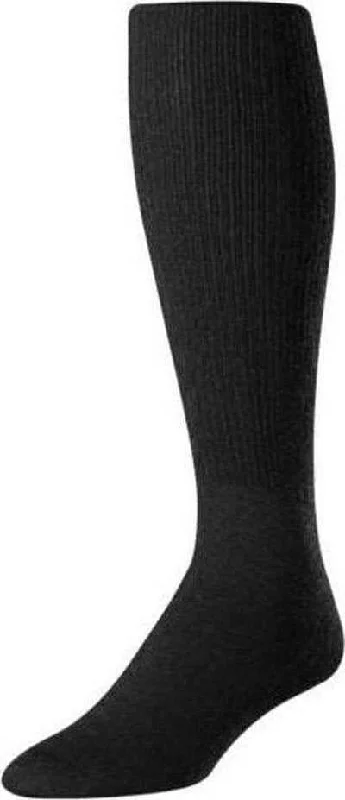 Geek Sock for Men-TCK Pro Solid Color Football Socks - Black