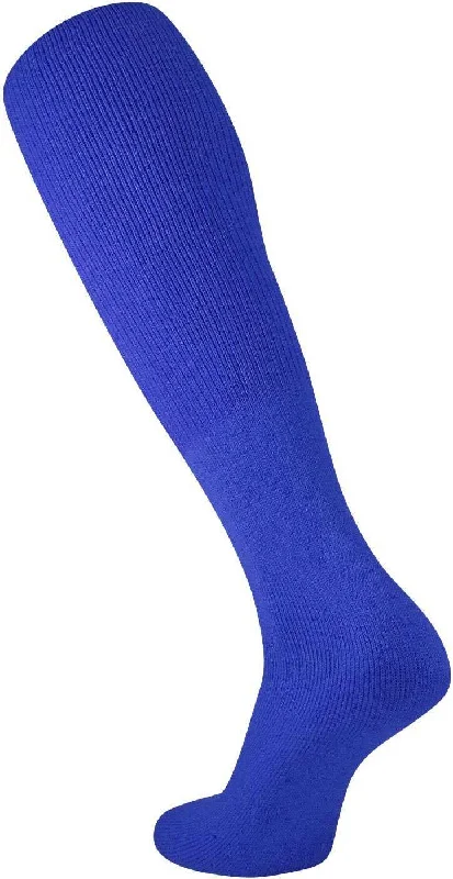 Cartoon Sock for Women-TCK Collegiate Football Tube Socks - Royal