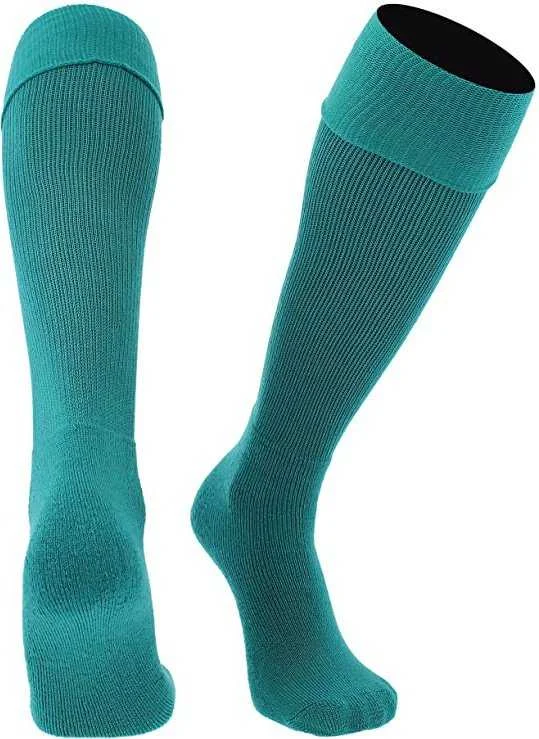 Non-Slip Sock for Men-TCK Multisport Acrylic Knee High Tube Socks - Teal