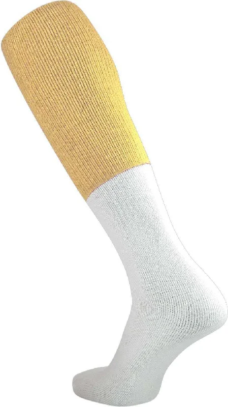 Ankle Sock for Women-TCK Varsity Football 2-Color Tube Socks - Vegas Gold White