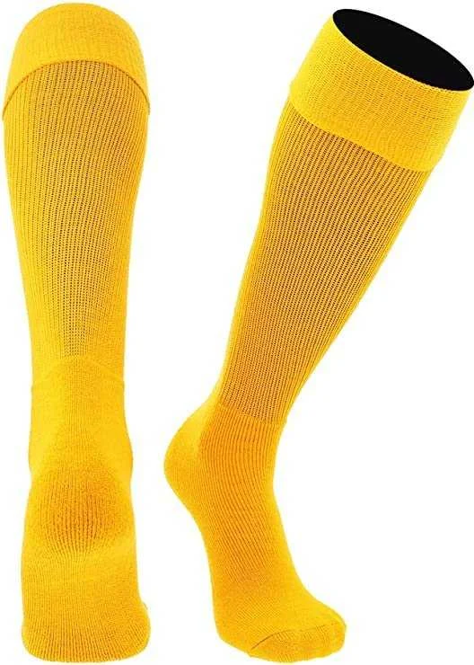 Luxury Wool Sock for Winter-TCK Multisport Acrylic Knee High Tube Socks - Gold