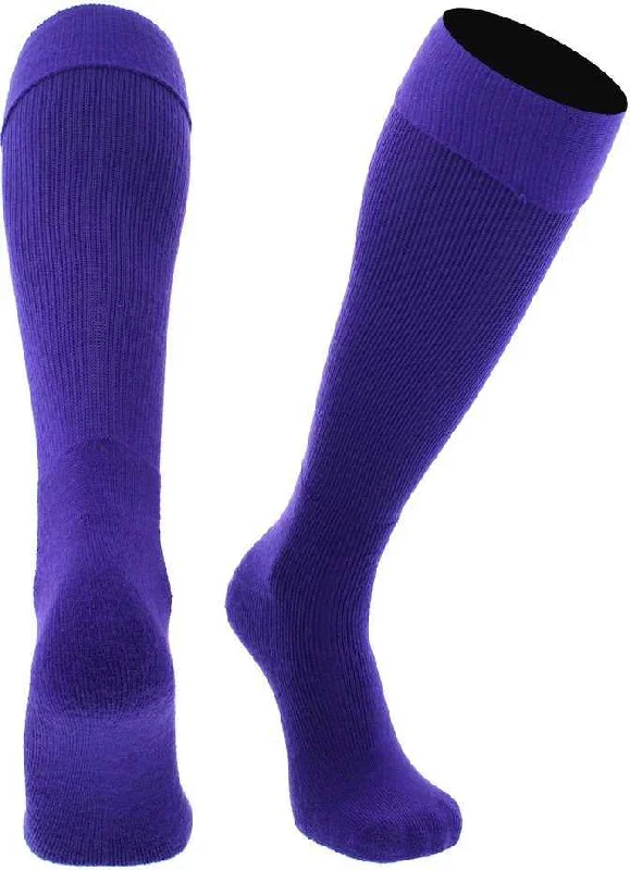 Home Sock for Men-TCK Multisport Acrylic Knee High Tube Socks - Purple