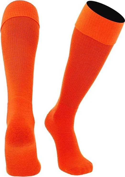 Lounge Sock for Women-TCK Multisport Acrylic Knee High Tube Socks - Orange