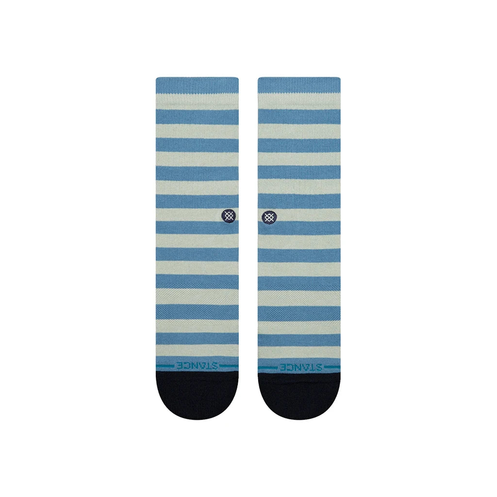 Running Sock for Women-Stance Breton Crew Socks - Blue