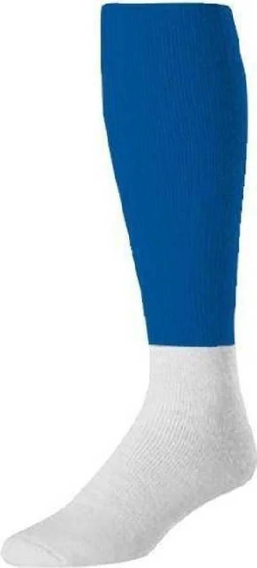 Comic Book Sock for Men-TCK Pro Colored Top / White Football Socks - Royal White