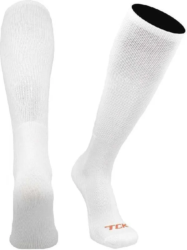 Medical Sock for Foot Care-TCK Prosport Performance Knee High Tube Socks (Sanitary) - White