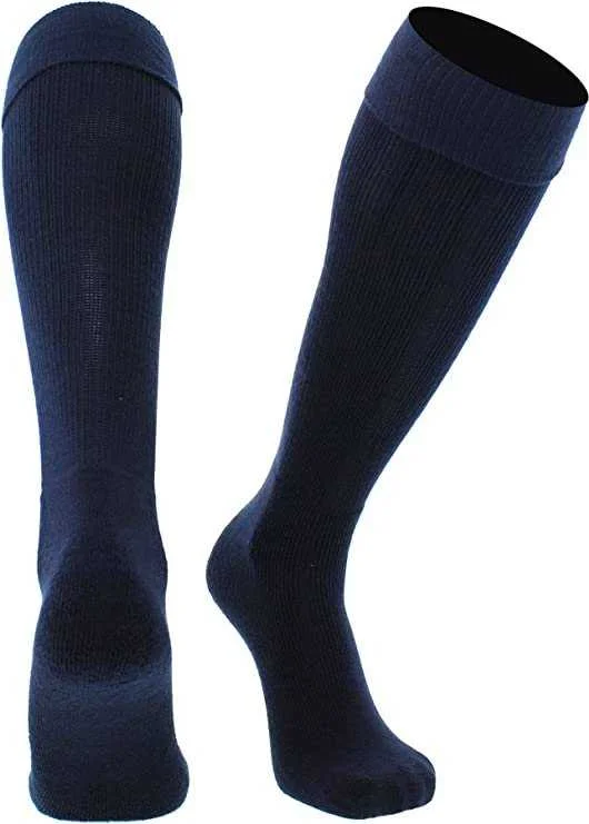 Indoor Sock for Women-TCK Multisport Acrylic Knee High Tube Socks - Navy