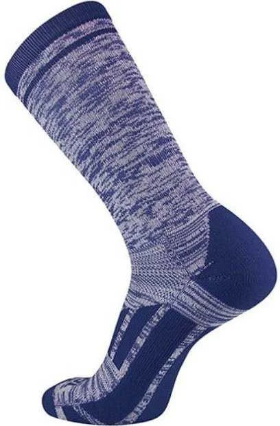 Retro Sock for Women-TCK Heather Crew Socks - Navy White