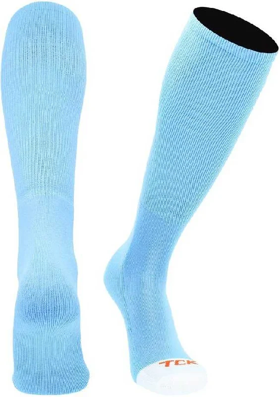 Five Finger Sock for Yoga-TCK Prosport Performance Knee High Tube Socks - Columbia Blue