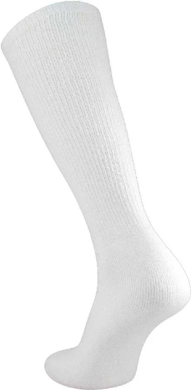 Boho Sock for Women-TCK Mid Calf Tube Socks - White