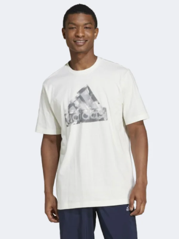 Event T-Shirt for Men-Adidas Future Icons Logo Men Sportswear T-Shirt Off White