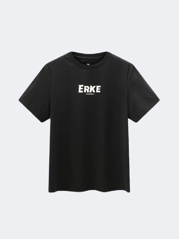 Tie Dye T-Shirt for Women-Erke Men Lifestyle T-Shirt Black