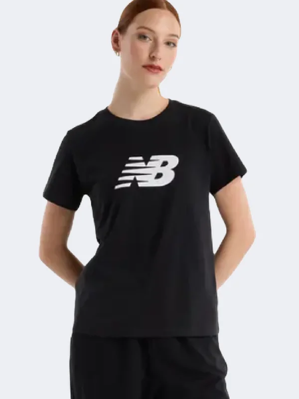 Matching T-Shirt for Women-New Balance Jersey Graphic Women Lifestyle T-Shirt Black