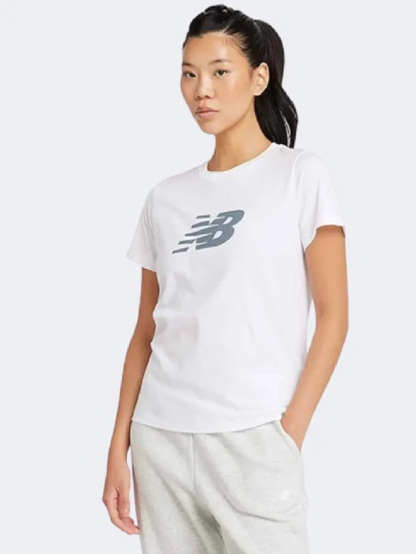 Matching T-Shirt for Men-New Balance Jersey Graphic Women Lifestyle T-Shirt White